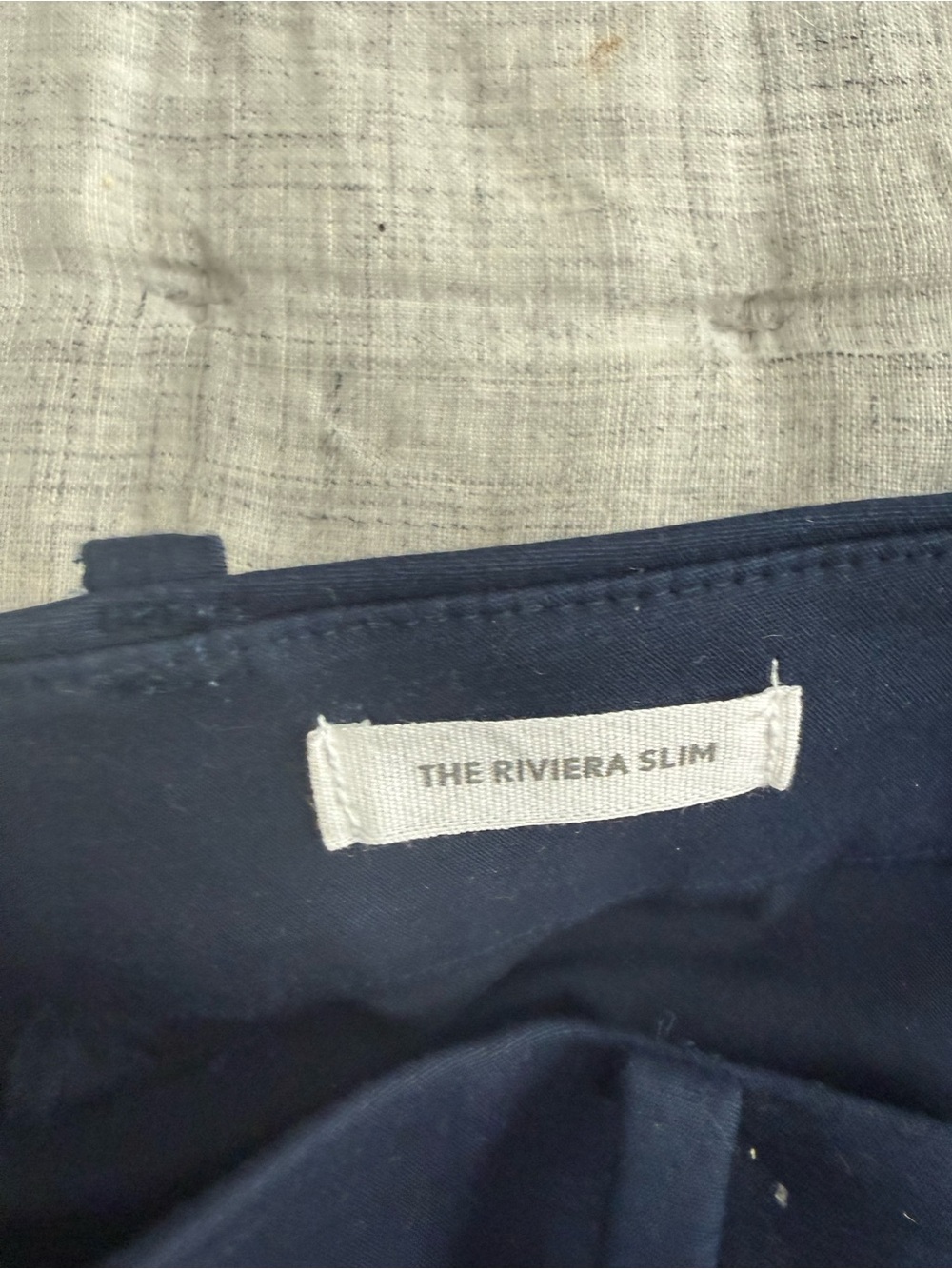 LOFT Navy Cropped Women's Dress Pants - Picture 3 of 4